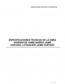 Especificaciones tècnicas de presupuesto