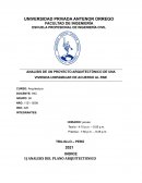 Avance del análisis de proyecto arquitectónico