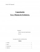 Capacitación Uso y Manejo de Extintores