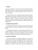 Administración financiera. Servicios financieros