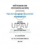 Tipos de investigacion documental