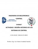 Actividad Reseña historica de los sistemas de control