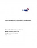 Balance General, Balanza de Comprobación y Estado de Resultados