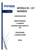 ART 135 LEY ADUANERA ANÁLISIS