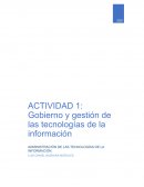 Gobierno y gestión de las tecnologías de la información