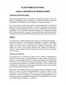 PLATAFORMA ELECTORAL