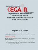 Higiene en la cocina post-covid19