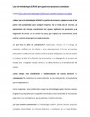 Uso de metodología SCRUM para gestionar proyectos complejos