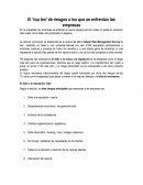 El ‘top ten’ de riesgos a los que se enfrentan las empresas