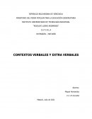 CONTEXTOS VERBALES Y EXTRA VERBALES