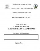 MANUAL DE LABORATORIO DE ELECTRICIDAD Y MAGNÉTISMO