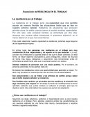 Exposición de RESILENCIA EN EL TRABAJO