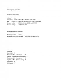 CREAR DOCUMENTOS CON LA HERRAMIENTA WORD. Página 1