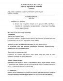 INTELIGENCIA DE NEGOCIOS