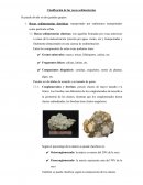 COMENTARIO DE LA CLASFICIACION DE ROCAS SEDIMENTARIAS