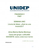 Lluvia de Ideas: ¿Qué es una Inversión?