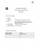 Trabajo Individual Comunicación Escrita