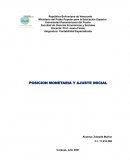 POSICION MONETARIA Y AJUSTE INICIAL