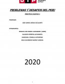 PROBLEMAS Y DESAFIOS DEL PERU