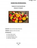 TRABAJO DE INVESTIGACIÓN DEL PRODUCTO “MANGO”