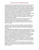 Resumen la enseñanza de las Ciencias Naturales en el N.I