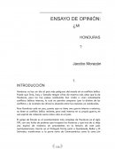 ENSAYO DE OPINIÓN: ¿MI HONDURAS?