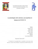 La psicología como ciencia y sus aportes en tiempo de COVID 19