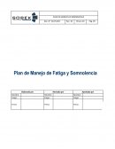 PLAN DE MANEJO DE SOMNOLENCIA