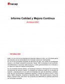 Informe Calidad y Mejora Continua Análisis BSC
