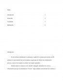 Elementos de la comunicación escrita Error Observación