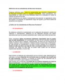 Definición de los subsistemas de Recursos Humanos