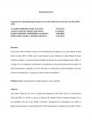 DISCRIMINACION DE GENERO EN BRECHA SALARIAL EN EL PERU EN LOS ULTIMOS 10 AÑOS