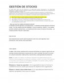 GESTIÓN DE STOCKS