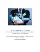 SISTEMA DE INFORMACIÓN VS TECNOLOGÍA DE INFORMACIÓN