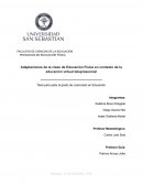 Adaptaciones de las clases de educacion fisica en el contexto virtual