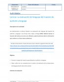 La evaluación del lenguaje del maestro de audición y lenguaje