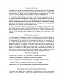 ¿Qué es marketing?