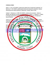 ¿Qué es la ISO 26000 y un ejemplo para Ecuador?. Página 2