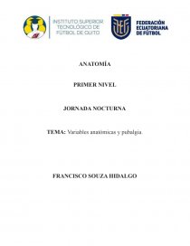 Variables anatómicas y pubalgia. Página 1