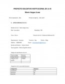 PROYECTO EDUCATIVO INSTITUCIONAL DE LA IE