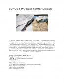 BONOS Y PAPELES COMERCIALES