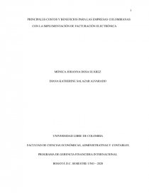 FACTURACION ELECTRONICA EN COLOMBIA. Página 1