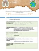Póscad de un guion sobre la contaminación del aire