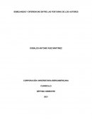 SEMEJANZAS Y DIFERENCIAS ENTRE LAS POSTURAS DE LOS AUTORES