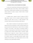 ANÁLISIS: NOTAS A LOS ESTADOS FINANCIEROS