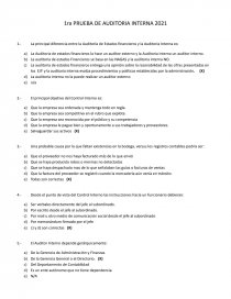 AUDITORIA INTERNA. Página 1