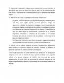 Leyes que protegen la Educación indígena