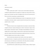 Ensayo ¿Quién mato el cambio?