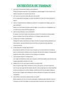 ENTREVISTA DE TRABAJO