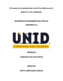 El manejo de la pandemia del covid-19 en México por el gobierno y los ciudadanos